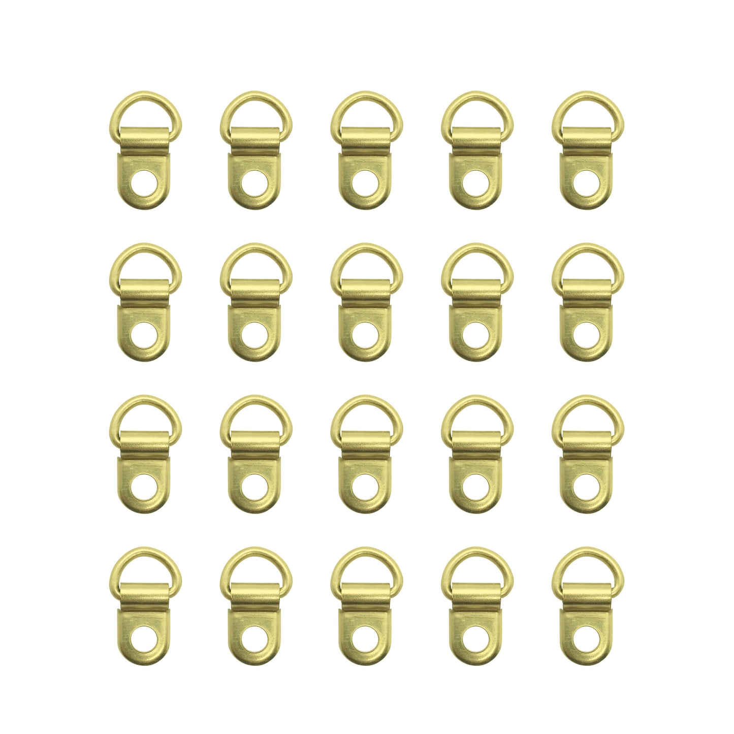 20 Brass / Gold colour D-Rings