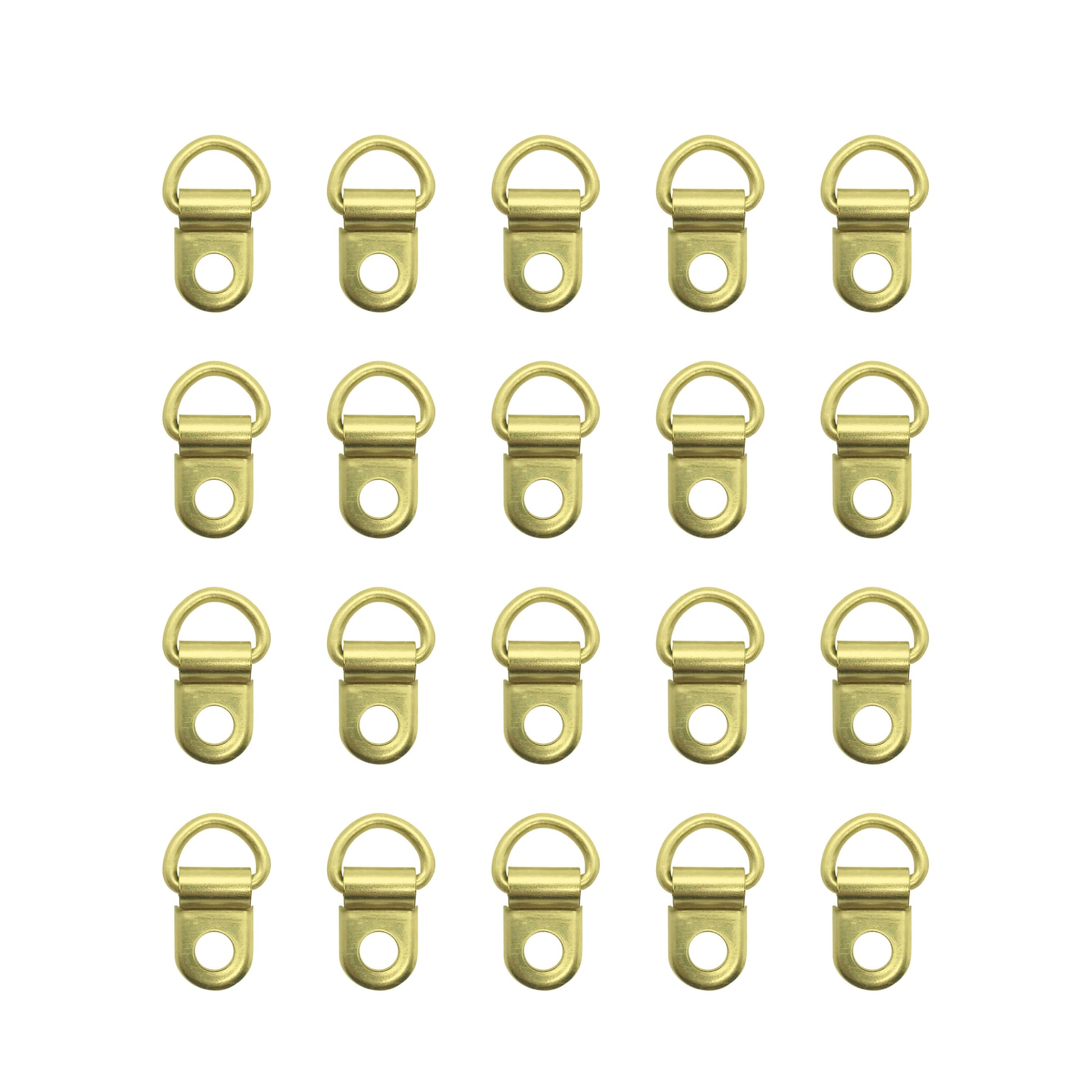 20 Brass / Gold colour D-Rings