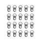 20 Silver D-Rings for Picture Hanging by Gobrecht & Ulrich