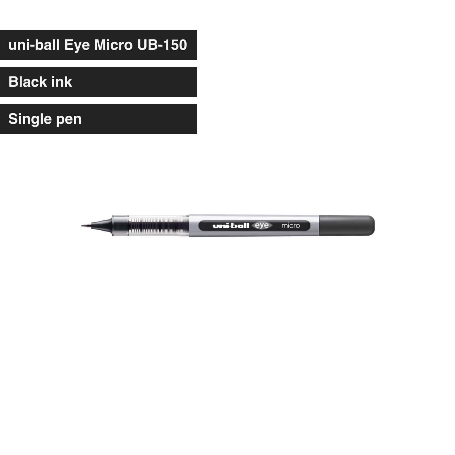 uni-ball Eye Micro UB-150 Black - Single pen